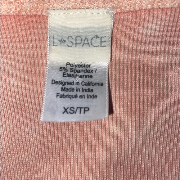 L*SPACE Camilla Wrap Dusty Pink Primrose Top Size XS - Picture 14 of 14